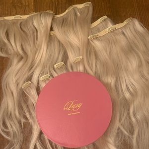 Luxy Hair Extensions- Platinum Blonde- 120 gram